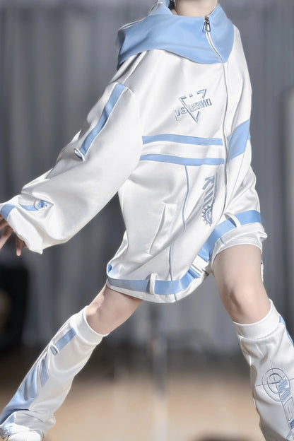 Aqua Subculture Jacket + Pants + Leg Warmers