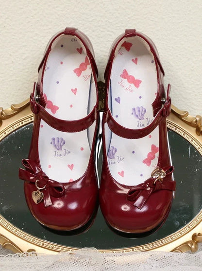 Lolita Round Head Doll Medium Heel Shoes