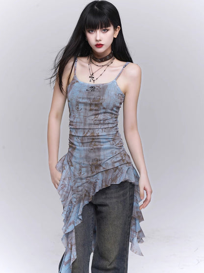 Dark Design Asymmetric Camisole