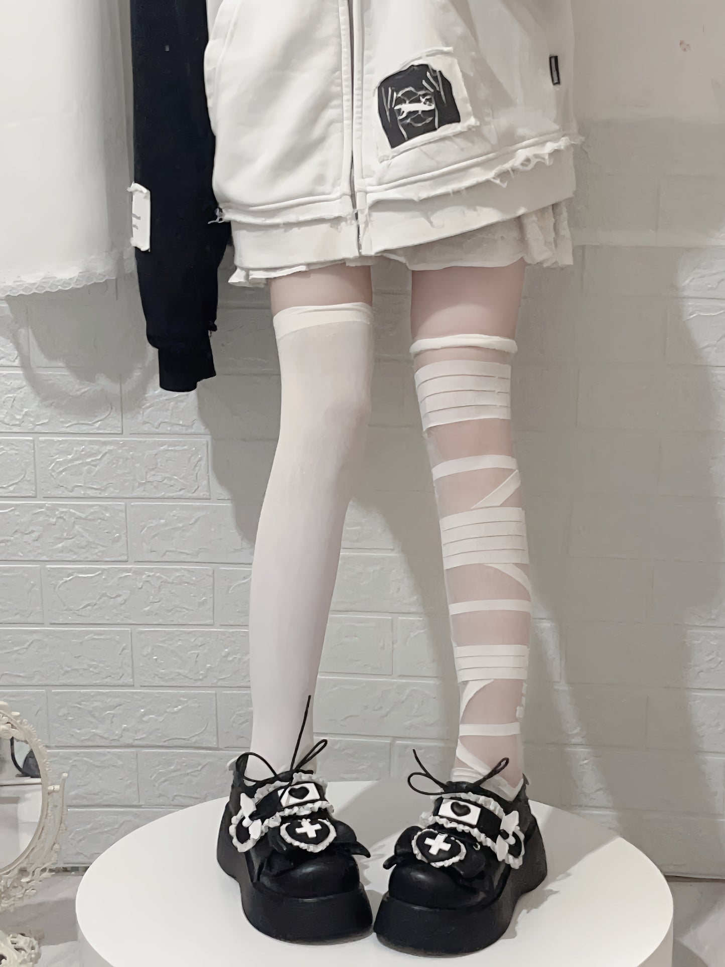 [angel Style] Love Medical Band-aid Platform Shoes