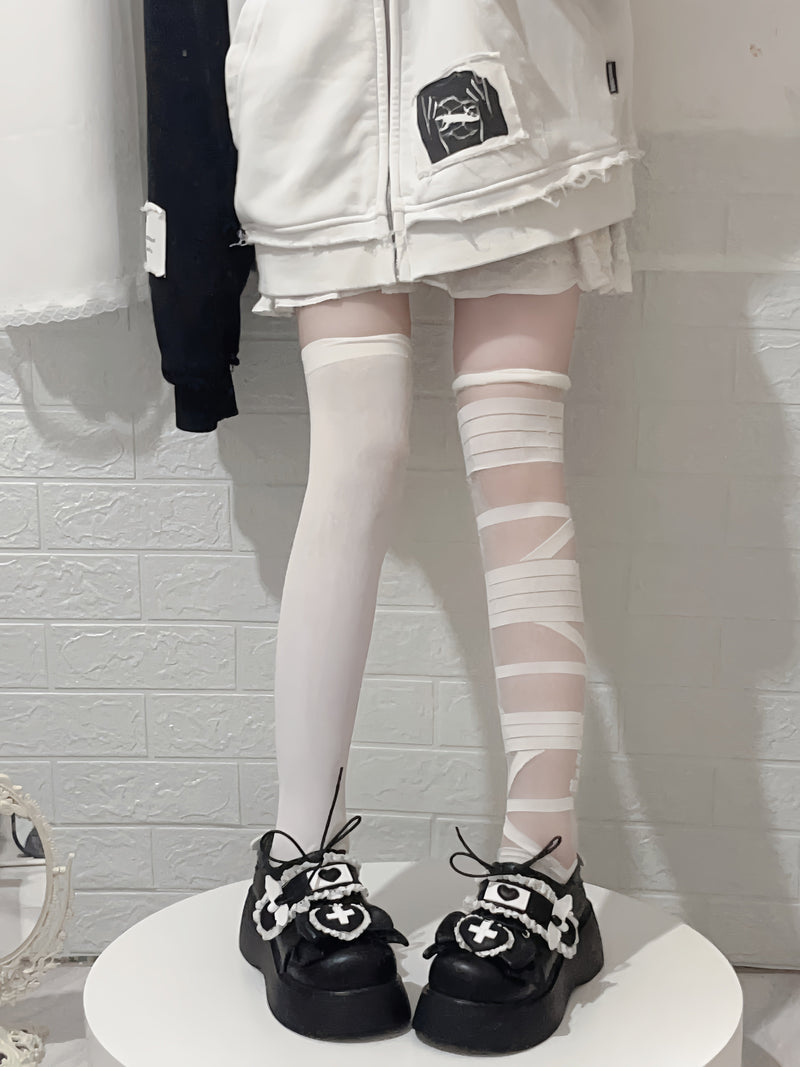 [angel Style] Love Medical Band-aid Platform Shoes