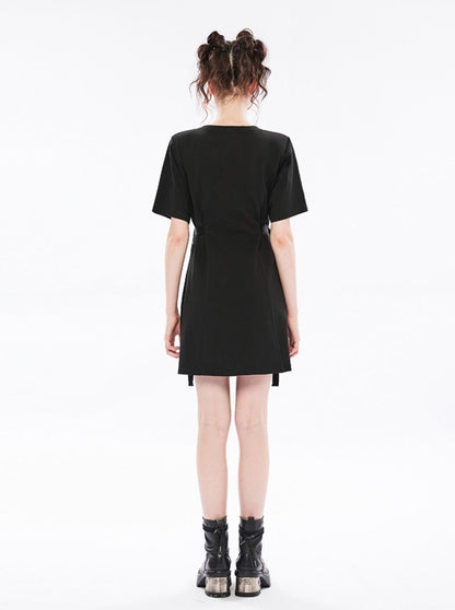 Punk Dark Waist T Shirt Dress
