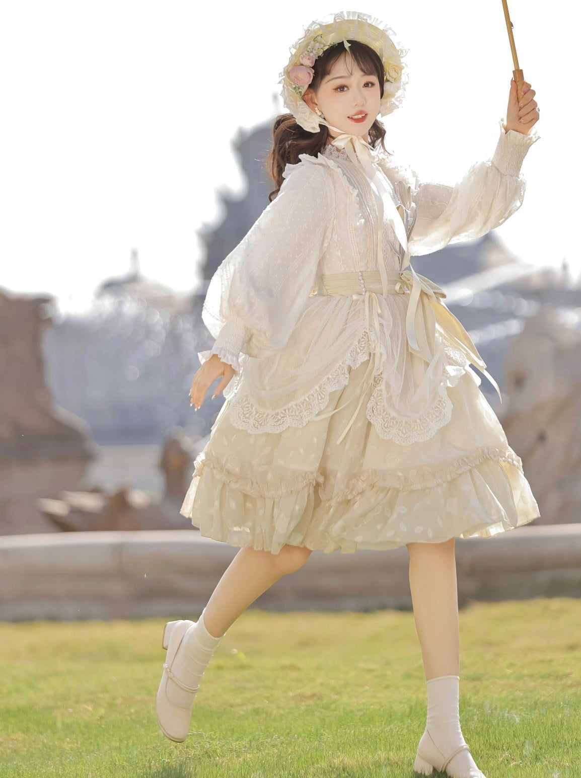 Pure Girly Tulip Ruffle Lolita Dress