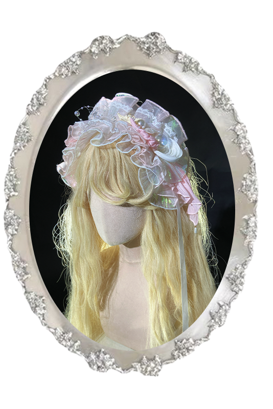 Mermaid Chiffon Lolita Dress + Crown + Headband + Sleeves
