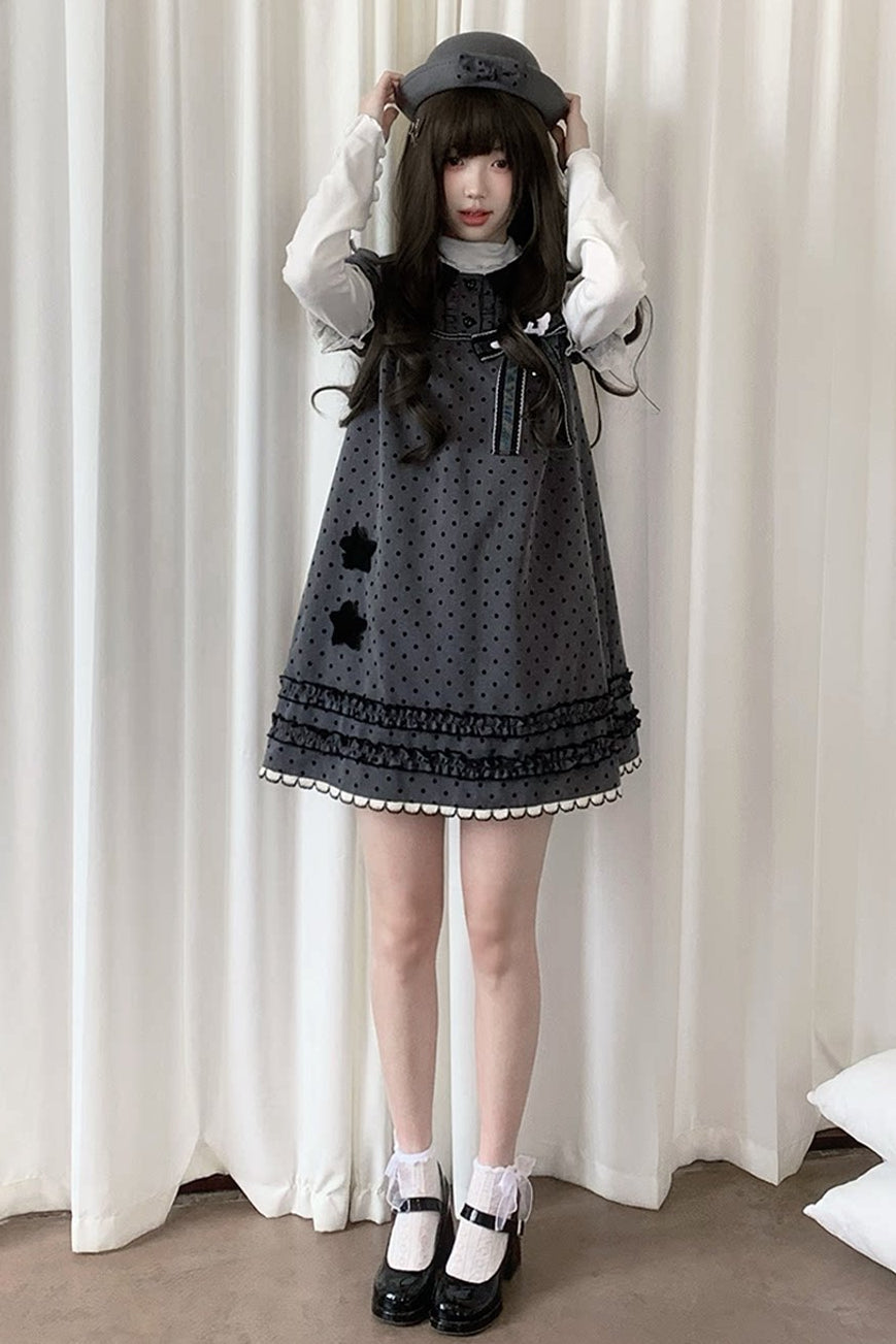 Star Wish Dot Dress + Inner Top