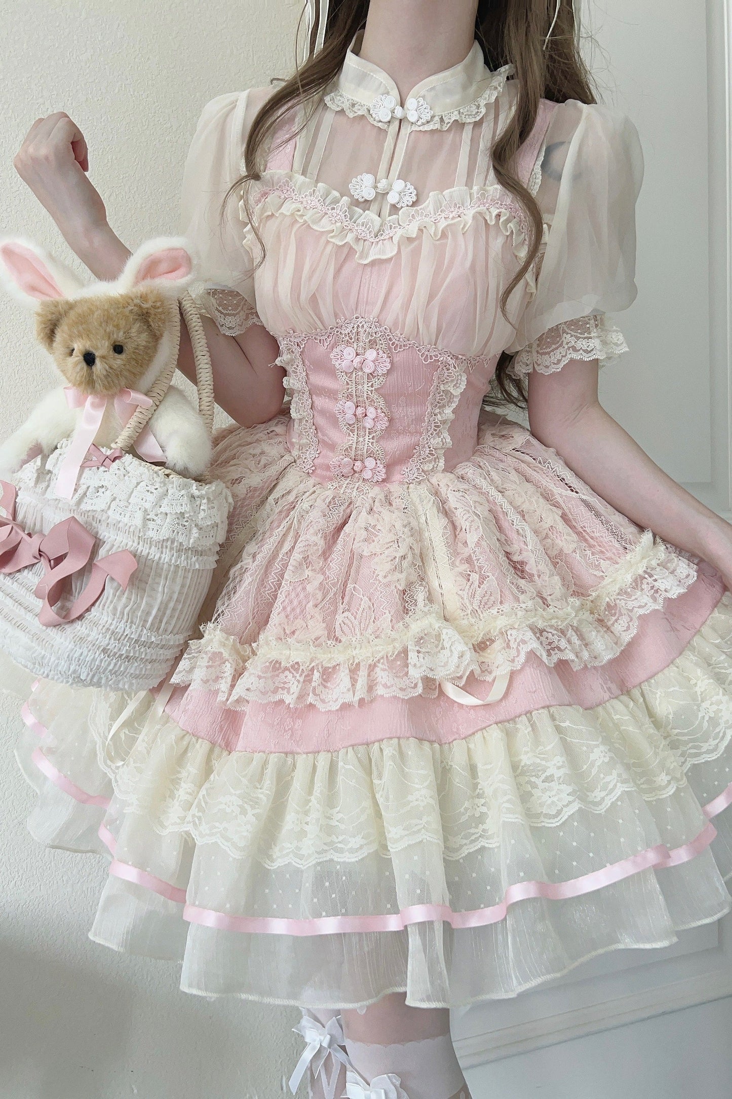 Sweet Girly Ballet Style Lolita Suspender Jsk Dress