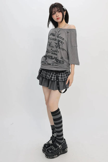 Graffiti Off-shoulder Top