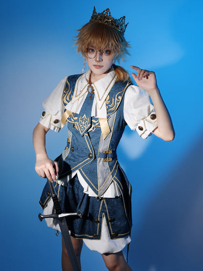 Forever Island Prince Lolita Top + Balloon Pants + Vest