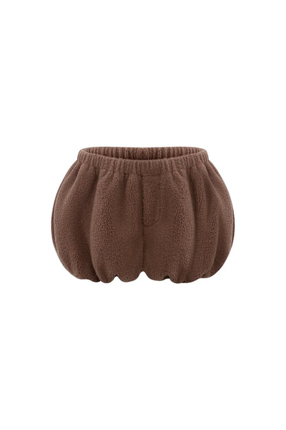 Bear Jacket + Moss Knit Suspender Top + Shorts