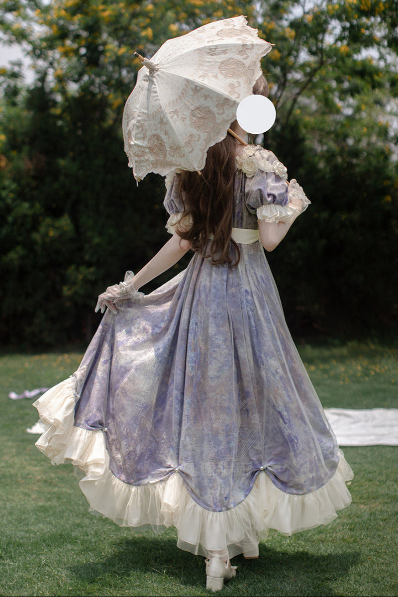 [order Deadline: December 30] Sun and Moon Poem Oil Paint Rose Dress Complete Set