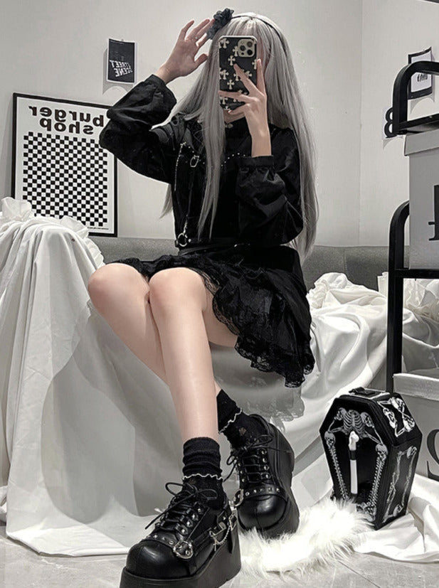 Lolita Punk Studded Platform Shoes