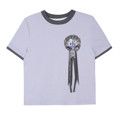 Purple Ribbon Blouse