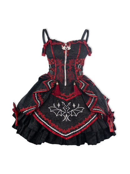 Dark Bat Jsk Gothic Dress Dark Panther Lolita Dress