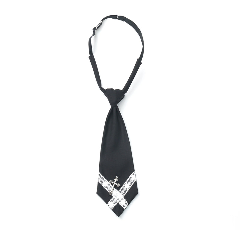 College Jacket + Suspender Skirt + Blouse + Tie