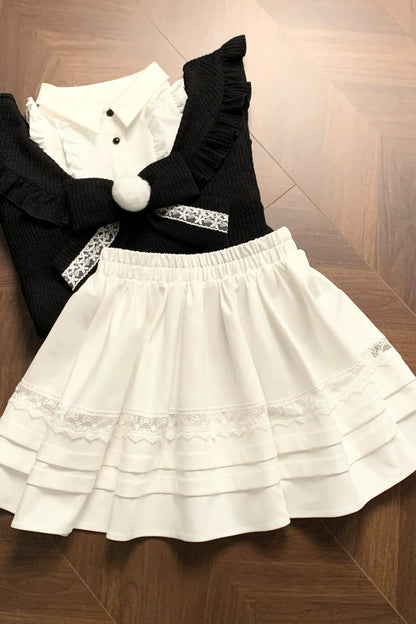Off Shoulder Sweater + Skirt