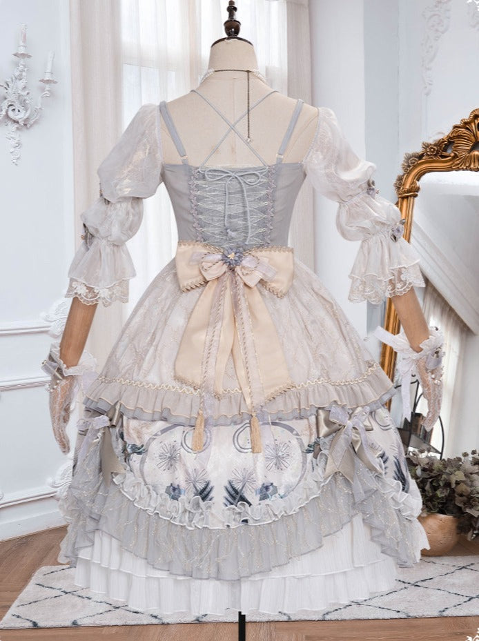 Wedding Rose Girl Retro Tea Party Lolita