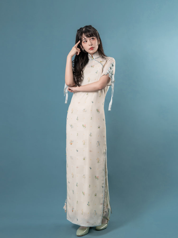 Classical Girly Chinese-style Ribbon Dress