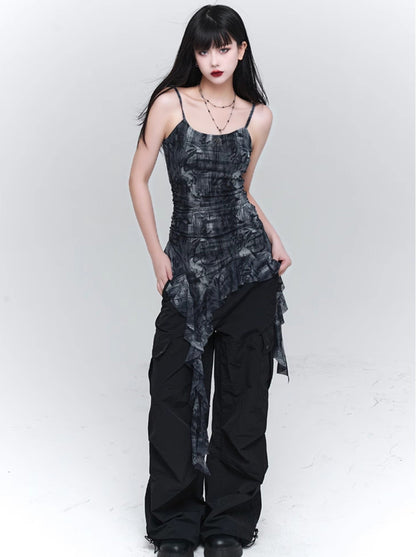 Dark Design Asymmetric Camisole
