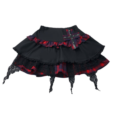Cross Top + Skirt + Scarf