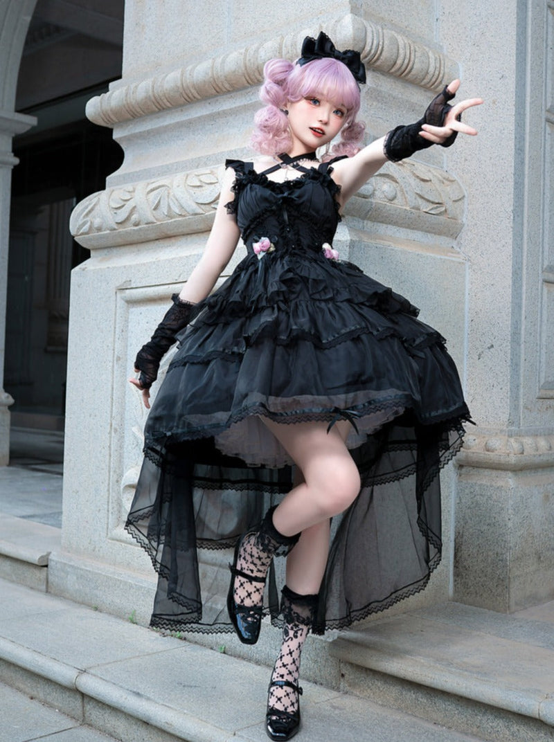 Rose Ruffle Flare Lolita Dress