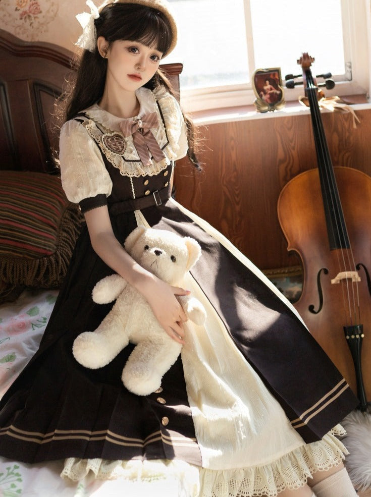 Chocolate Girly Retro Lolita Dress