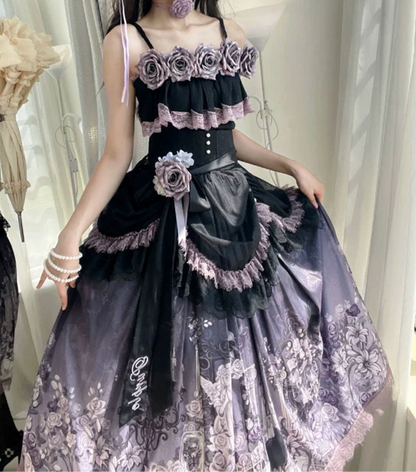 [pre-order] Romantic Rose Lolita Summer Dress Set