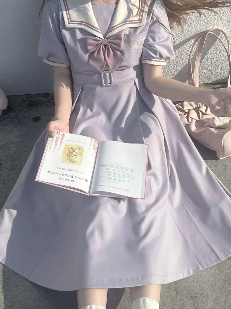 Light Purple Sailor College Dress