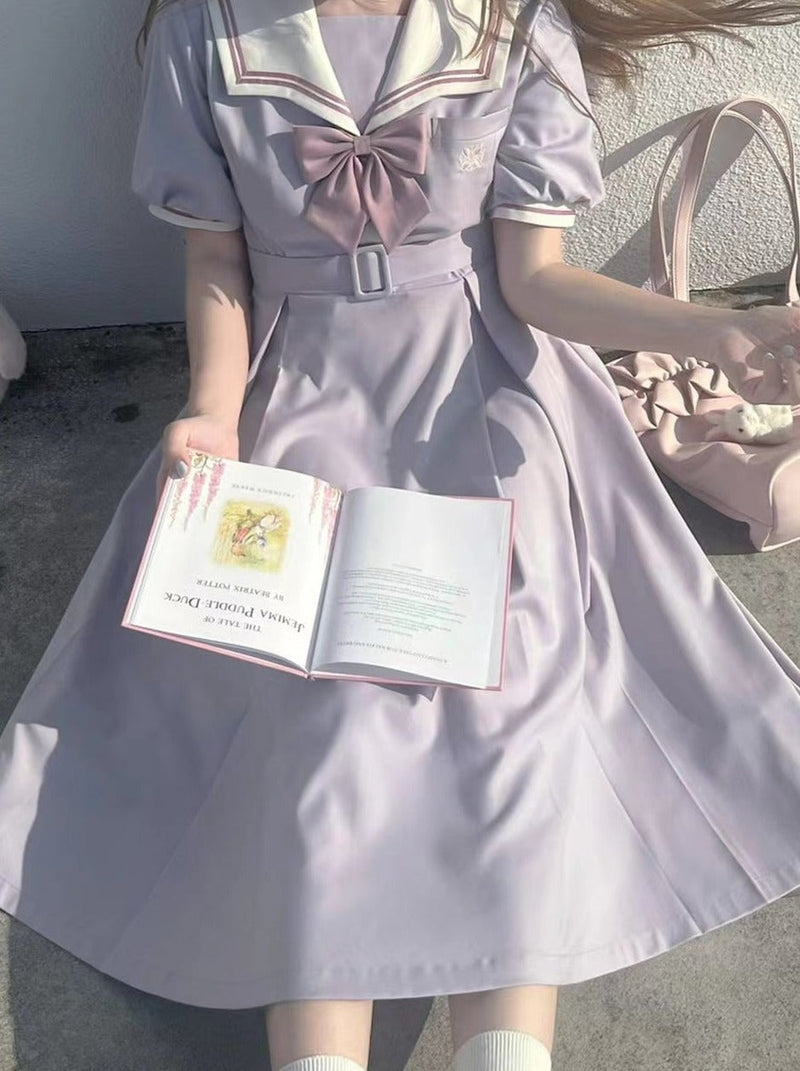 Light Purple Sailor College Dress