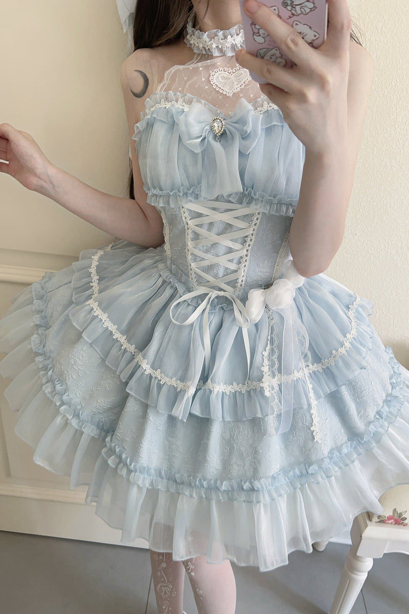 Halter Neck Sleeveless Sugar Lolita Dress