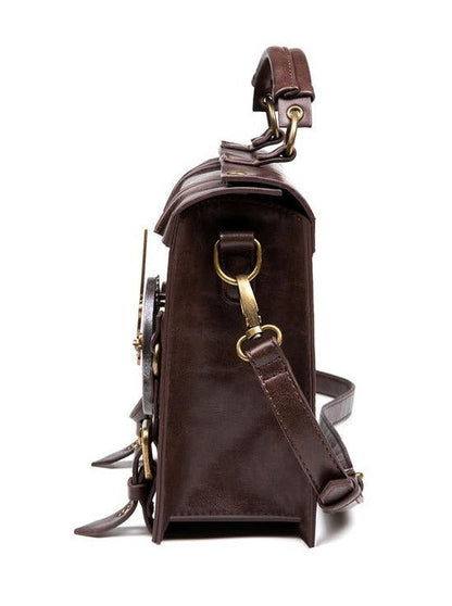 Steampunk Antique Clock Square Bag