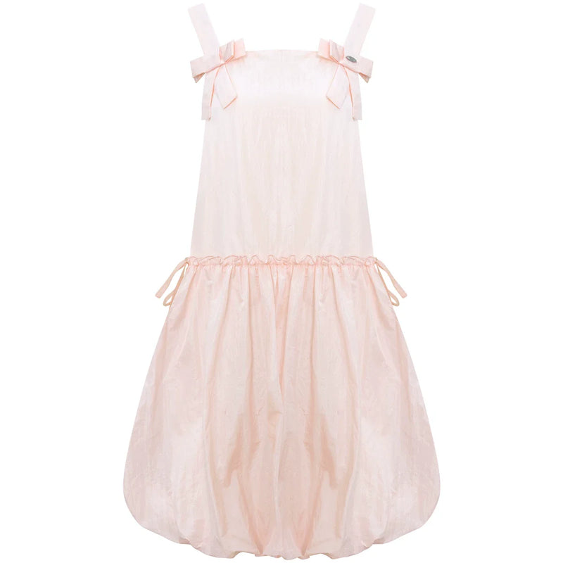 Ribbon Sweet Balloon Camisole Dress