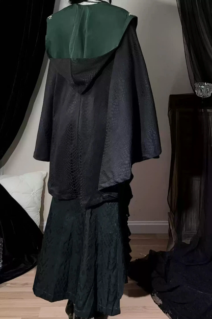 [pre-order] Chinese-style Snake Coat Hoodie Cape Tassel Dress Suit