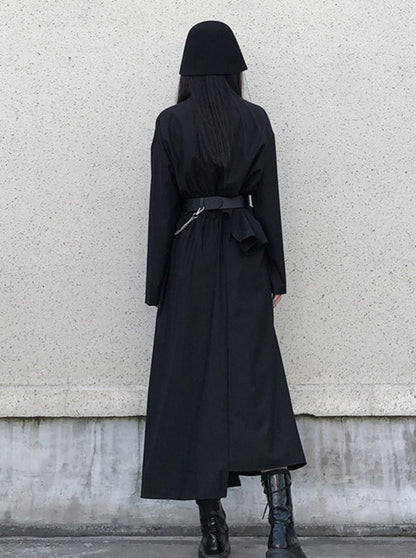 Mode Asymmetric Fake Two Piece Dress