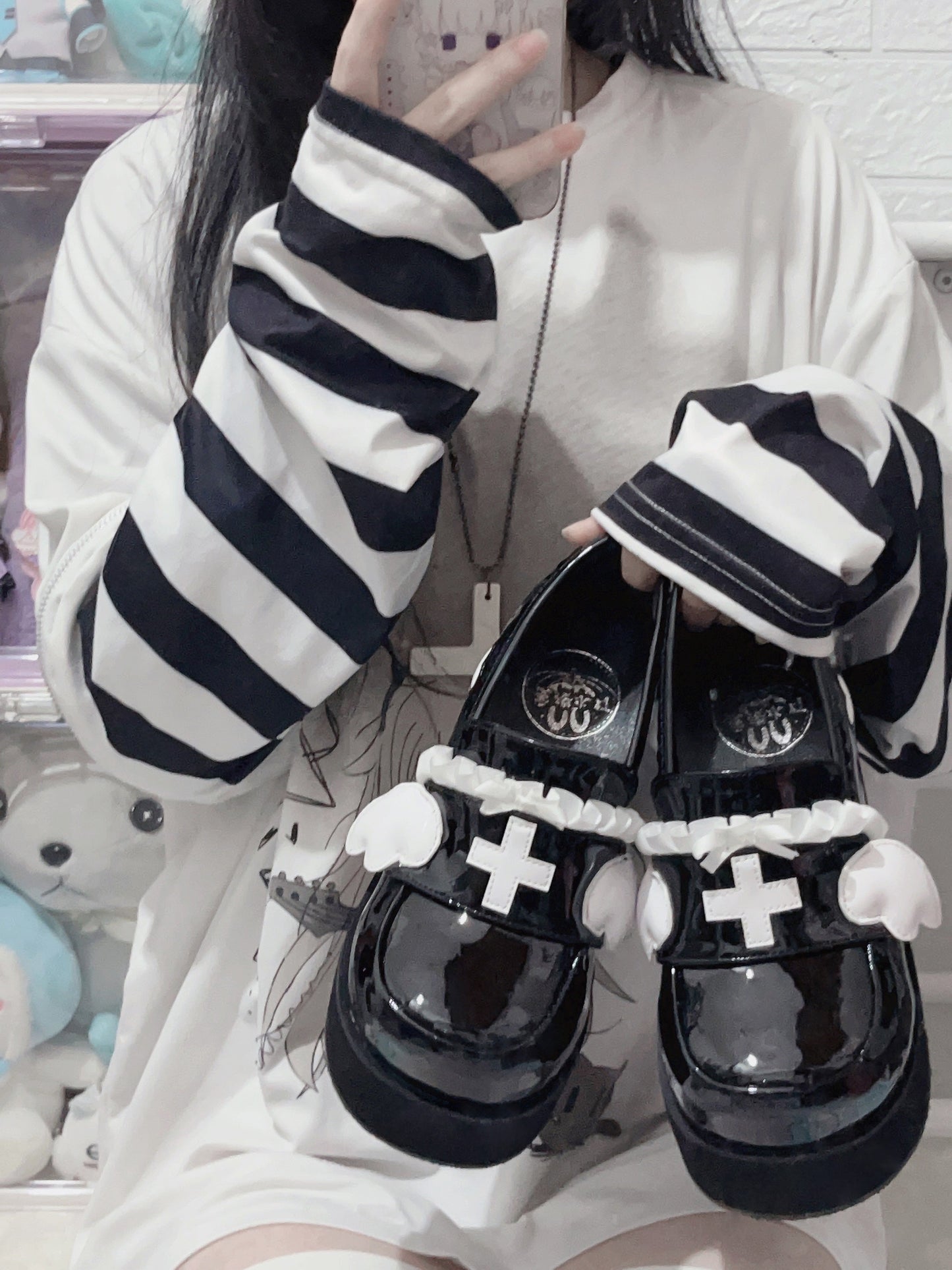 [angel Style] Medical Lace Platform Shoes