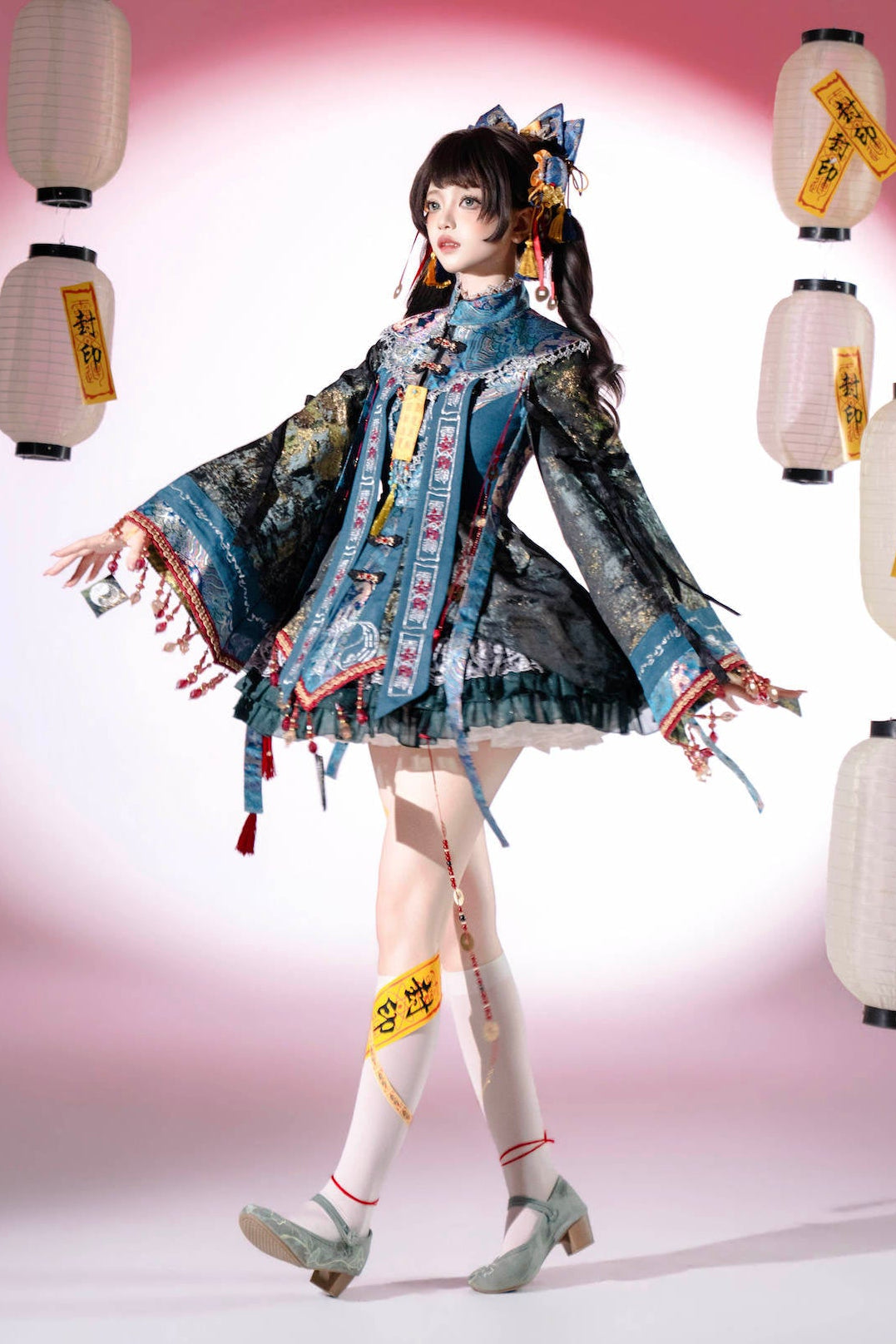 [pre-order] Little Zombie Cosplay Chinese Lolita Embroidery Dress