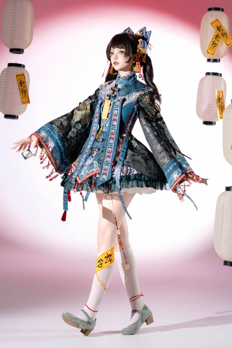 [pre-order] Little Zombie Cosplay Chinese Lolita Embroidery Dress