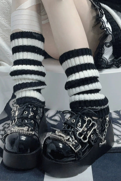 Lantern Angel Bone Platform Shoes