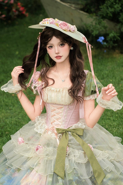 [pre-order Deadline: July 4] Monet Garden Oil Handle Classical Series Hat + Hand Sleeves + Rose Circle