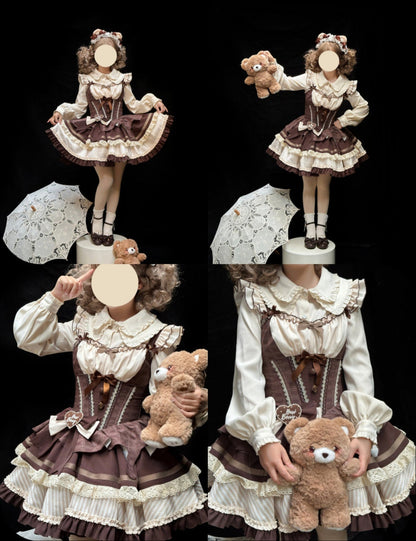 [pre-order] Mint Chocolate Lolita Tutu Sweet Dress + Ribbon Headband