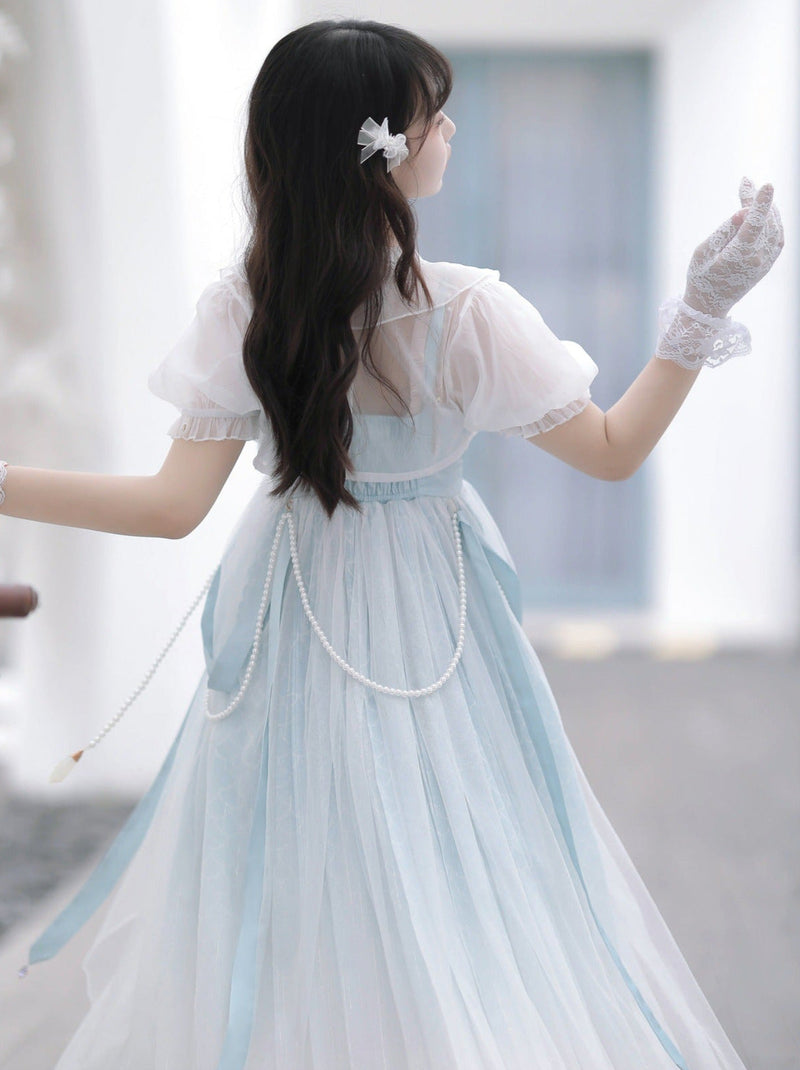 Fantasy Butterfly Lolita Chinese-style Gradient Dress Set