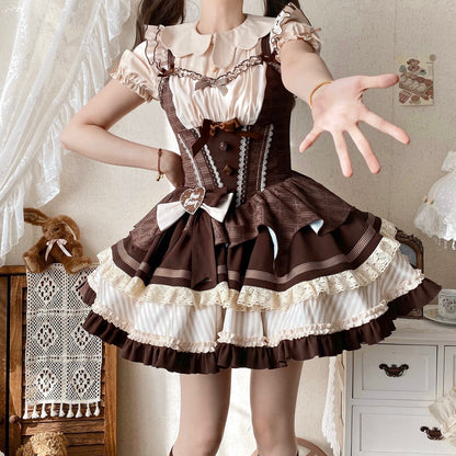[pre-order] Mint Chocolate Lolita Tutu Sweet Dress + Ribbon Headband