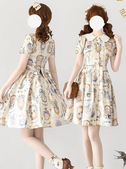Eternal Echo Classical Print Lolita Dress Jacket Set