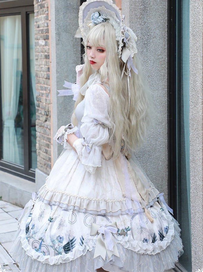 Wedding Rose Girl Retro Tea Party Lolita
