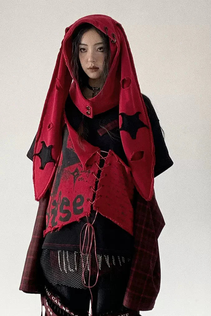 Punk Rock Patchwork Sweatshirt