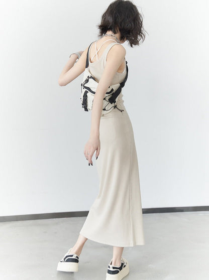 Camisole Long Knit Dress
