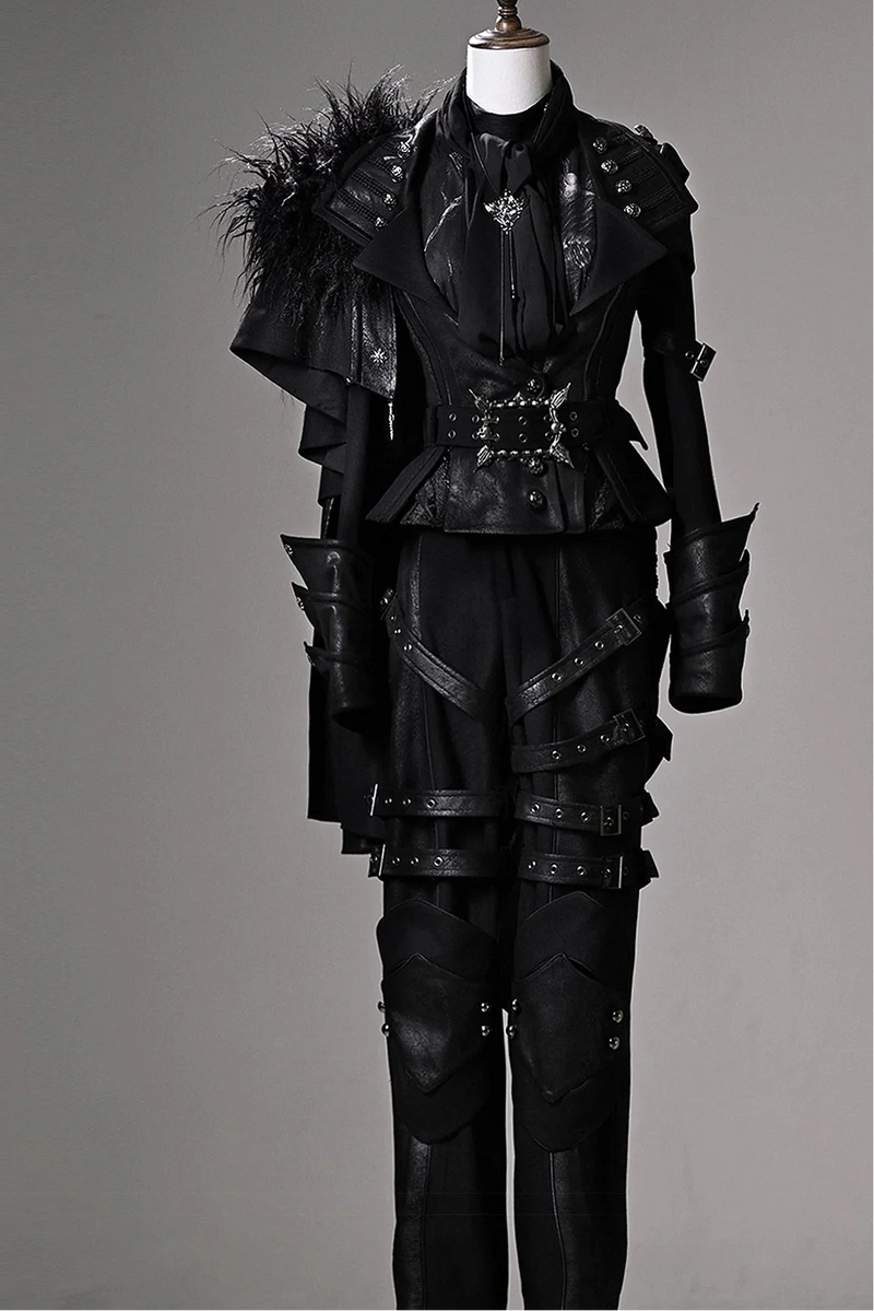 [pre-order Deadline: June 8] Phantom Knight Dark Gothic Prince Suit Full Set (jacket With Cape + Top + Pants)