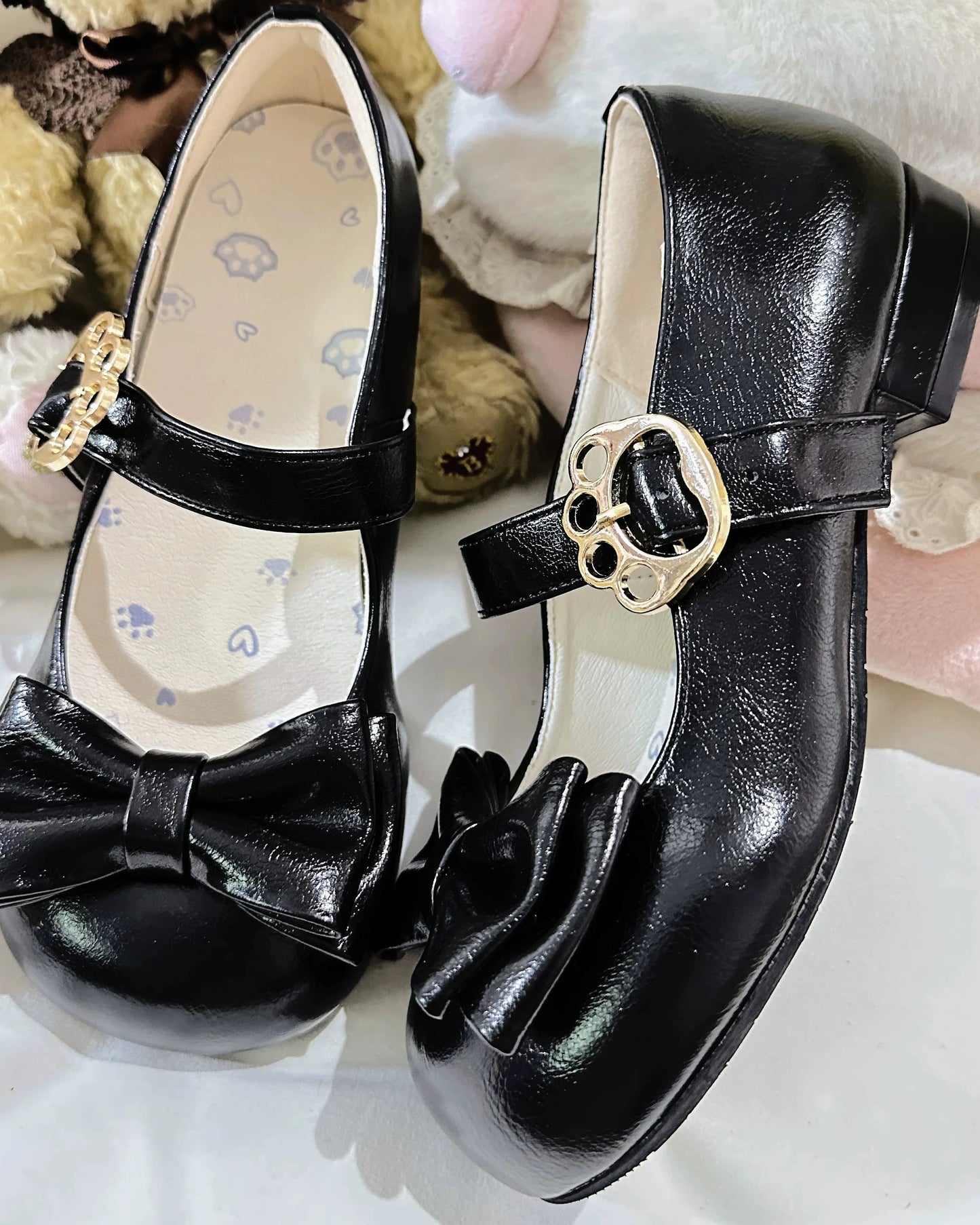 Glossy Ribbon Lolita Shoes