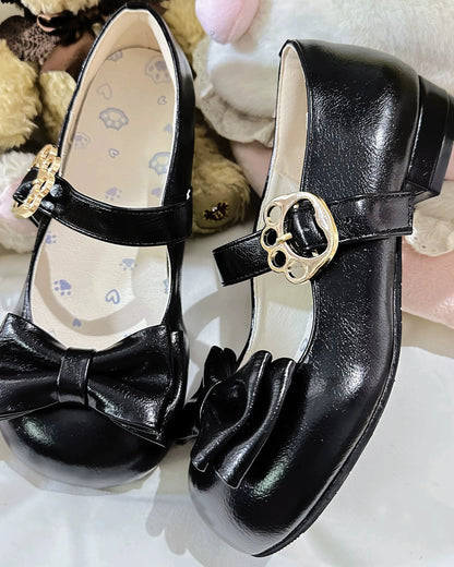 Glossy Ribbon Lolita Shoes