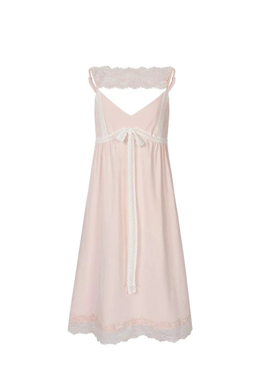 Sweet Chinese-style Suspender Dress