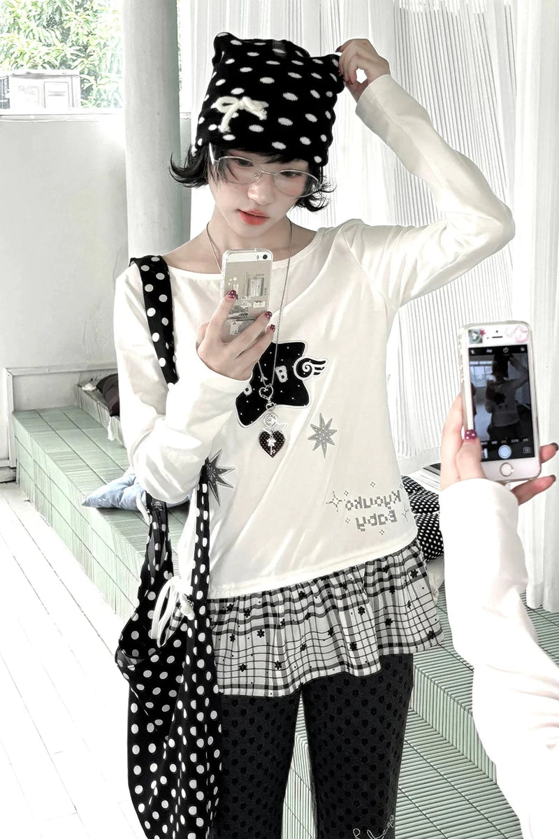 Star Peplum Top